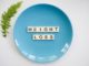 Change Your Harmful Health Beliefs Blue plate with weight loss letters